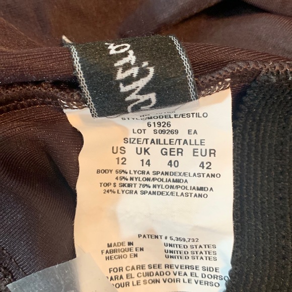 Miraclesuit Brown One Piece w/Skirt🥳🛍Host Pick🛍🥳 - Picture 9 of 10